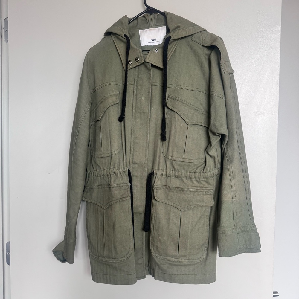 Camilla & Marc Josefina Anorak Jacket in Army Green Size US 2